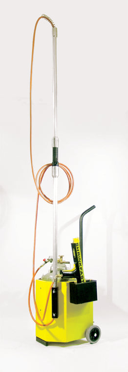 Schwenkarm für Gasschlauch an Gasflaschenkarre